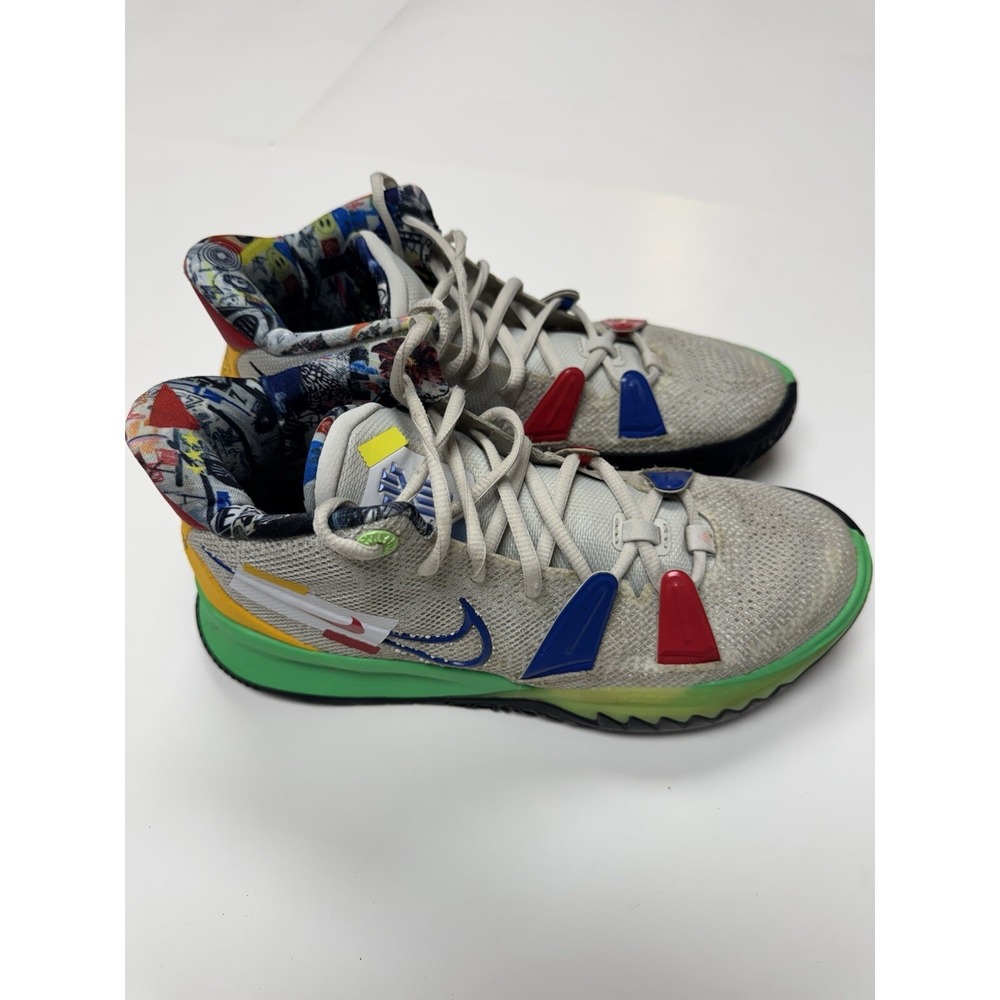 Nike Shoes Kyrie 7 Visions 2021 Size 8.5 9.5 DC9122 001 Sneaker With Box - Picture 14 of 15